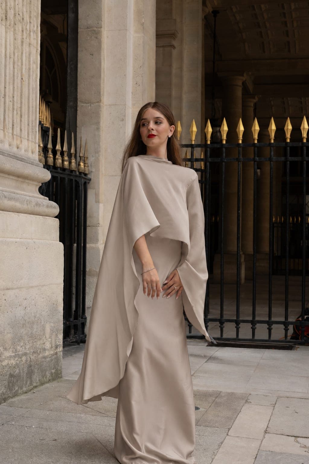 Stone Cape Dress