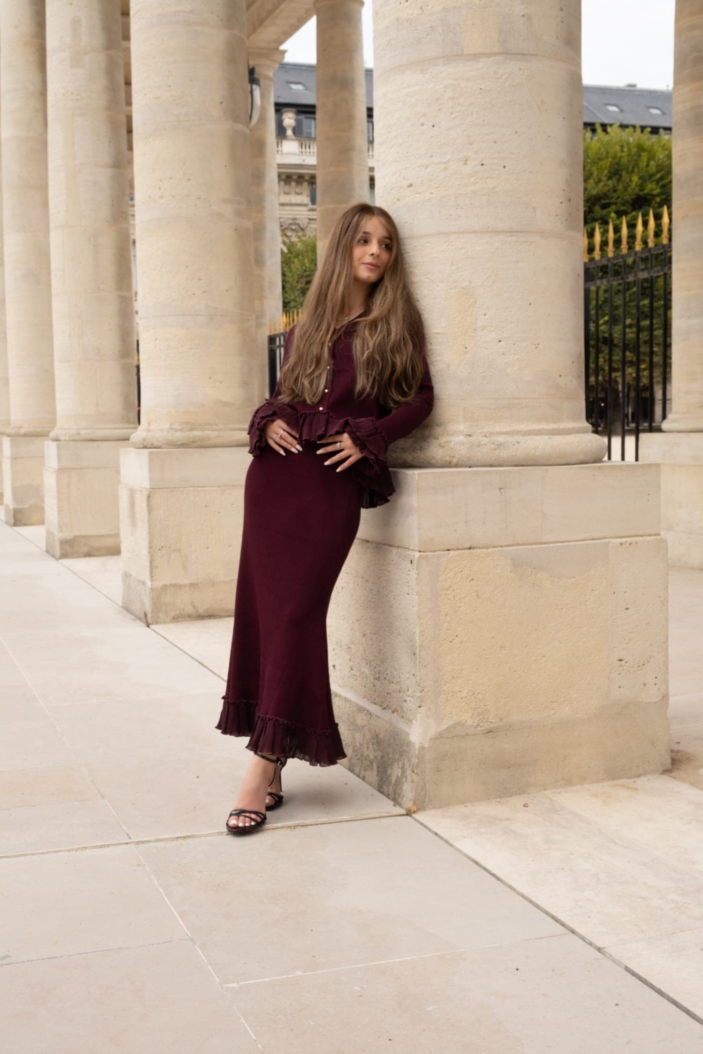Ruffle Knit Set