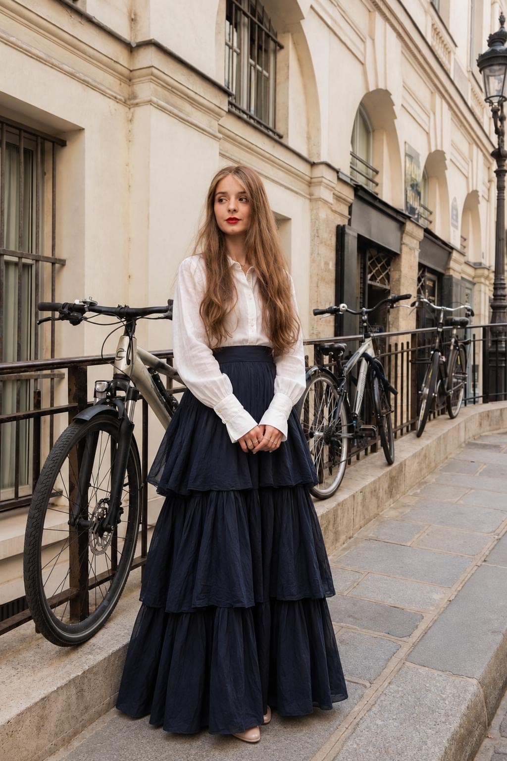 Tiered Maxi Skirt